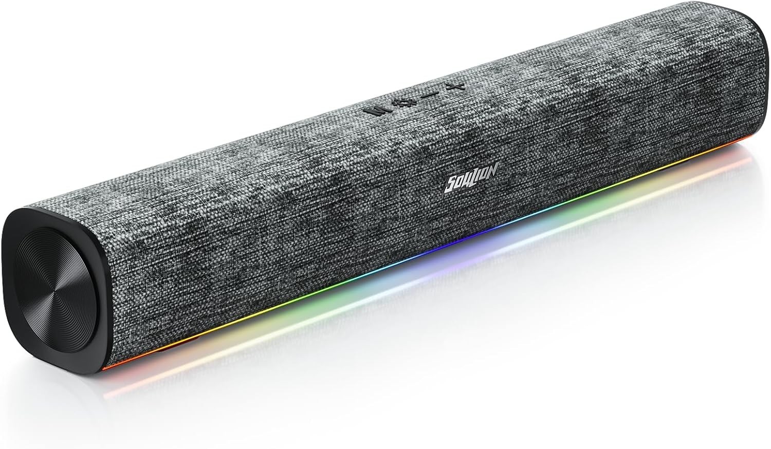 USB Barra De Sonido Con Luz LED Para PC Equipo Casa Bocinas Altavoces Parlantes