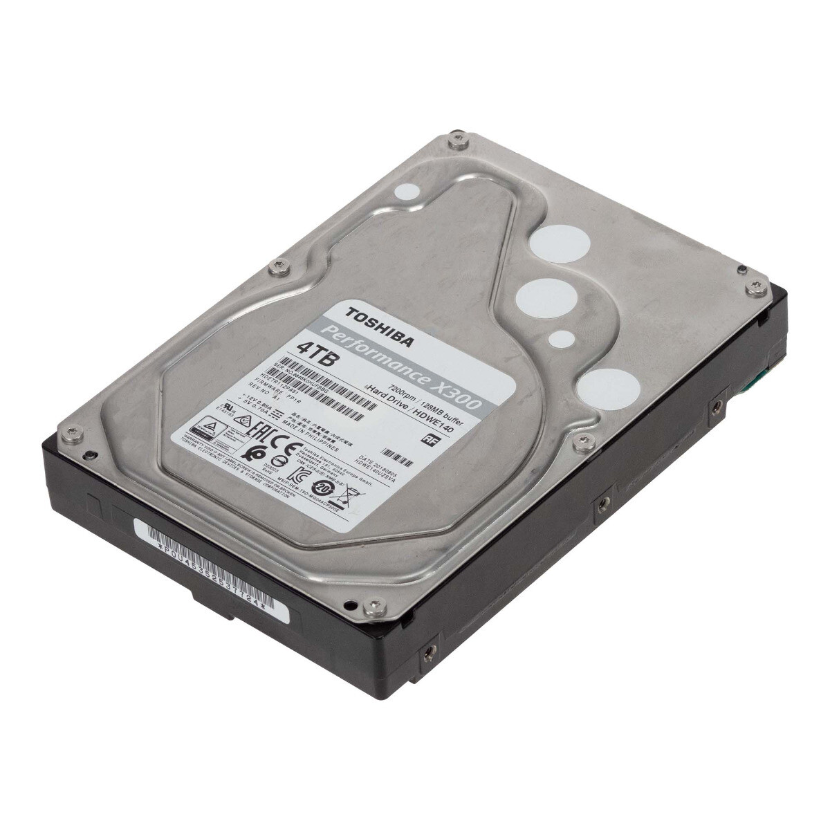 TOSHIBA PERFORMANCE X300 4TB 7.2K 128MB SATA III 3.5'' HDWE140UZSVA HDWE140