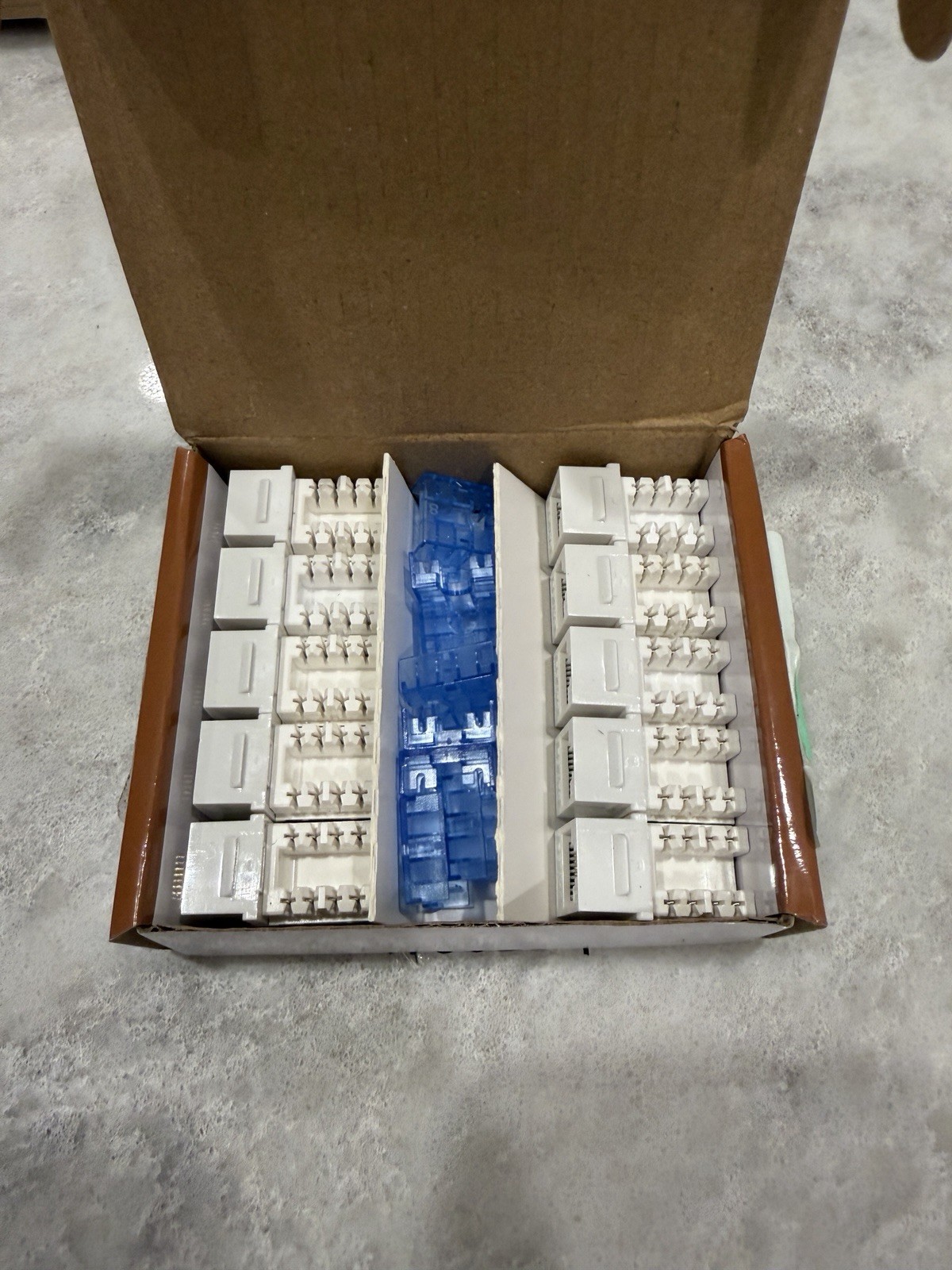 Everest 90° Angled RJ45 CAT5e Keystone Jacks 10-Pack in White