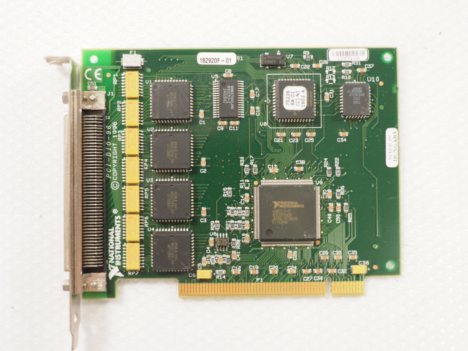 NATIONAL INSTRUMENTS PCI-DIO-96 182920F-01 182922C-01 Digital I/O Interface Card