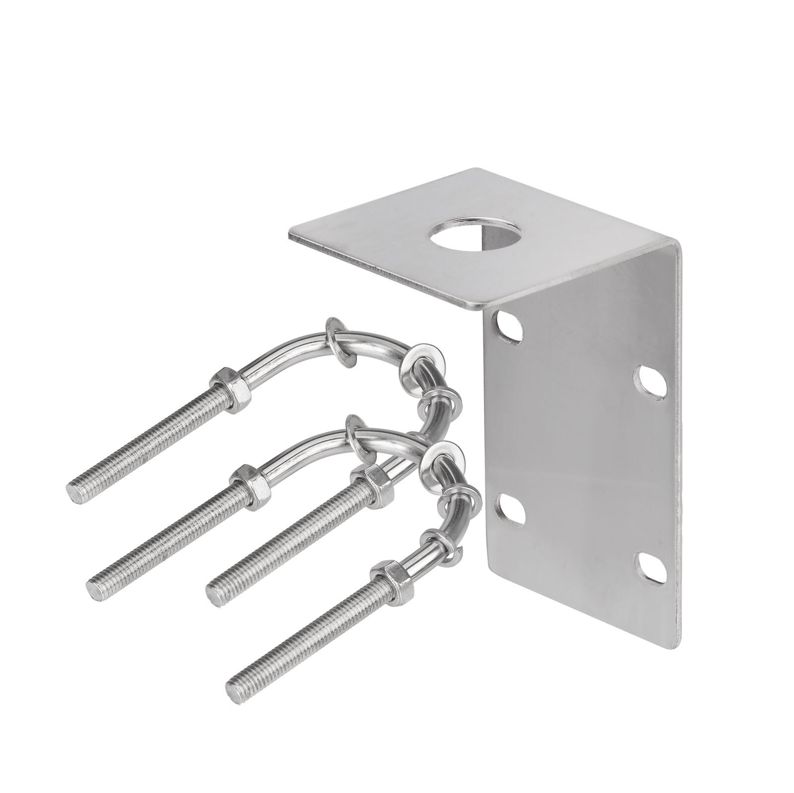 16mm Antenna Bracket w/Stainless U Bolts - Vertical/Horizontal Mount for CB/Ham