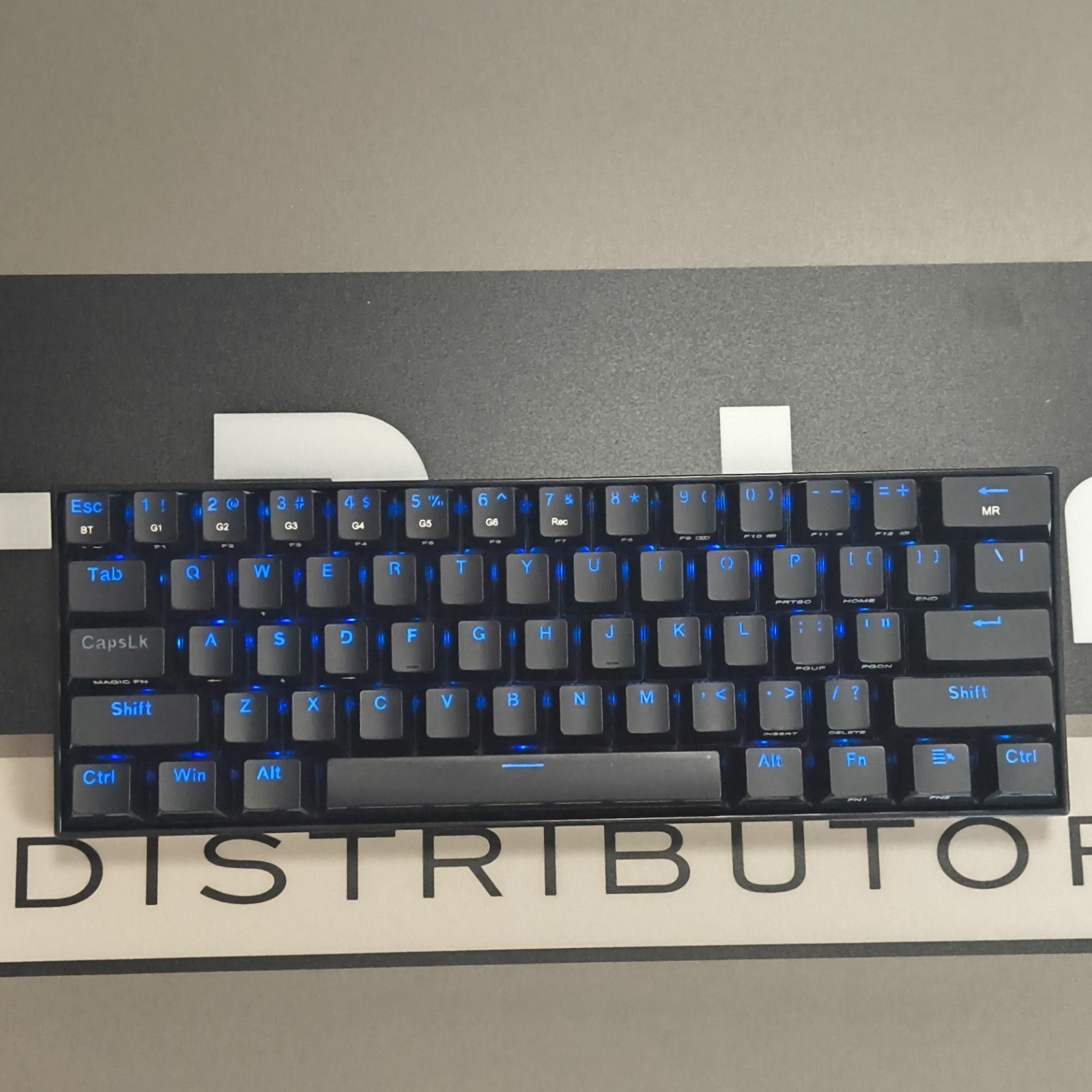 Red Dragon Black Blue Illuminated Gaming Keyboard