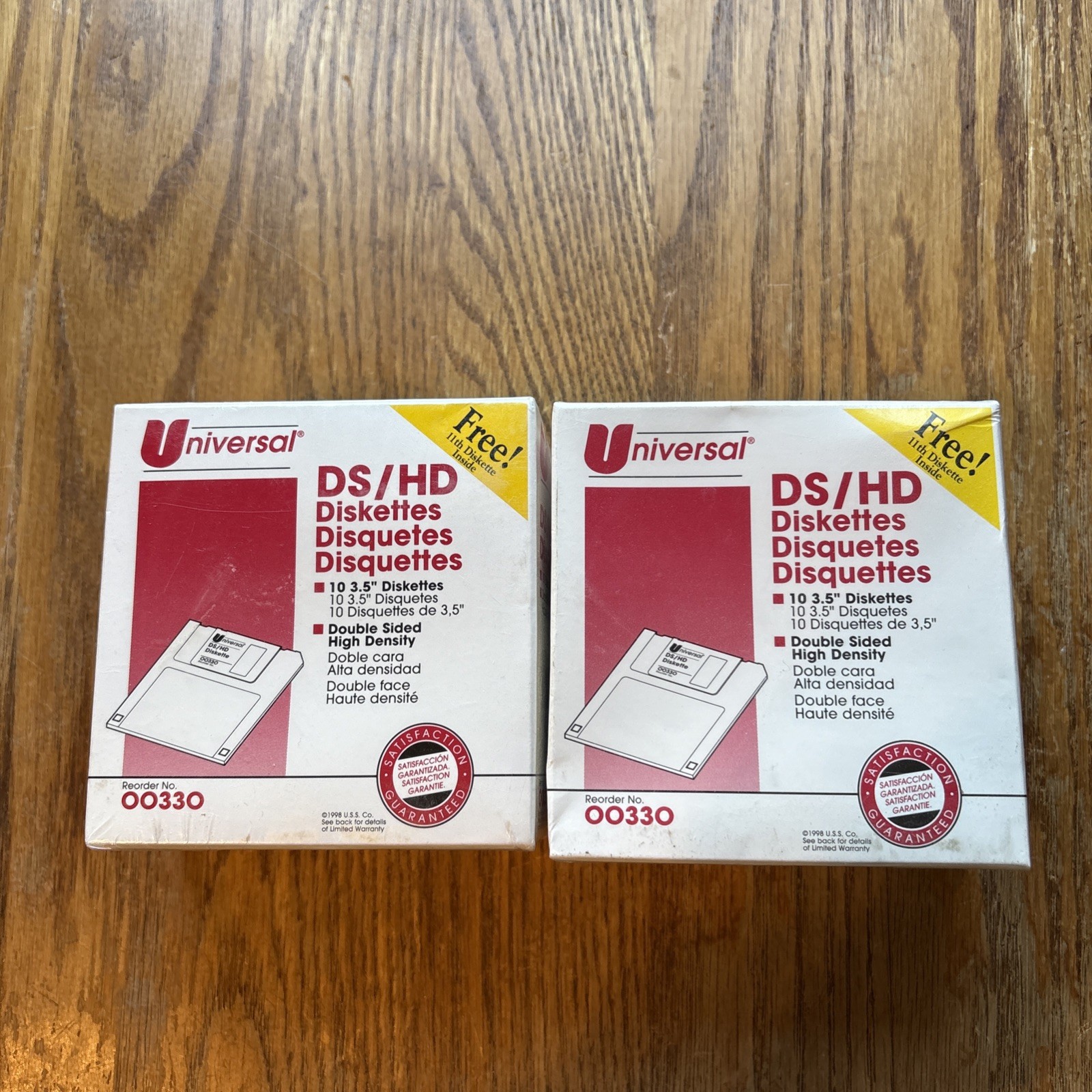 Micro Universal DS DD 3.5" Floppy Diskettes 11 Pack - New Old Stock