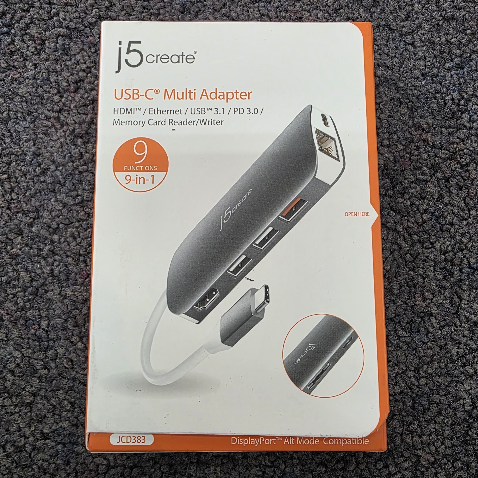 New J5 Create USB-C Multi Adapter JCD383