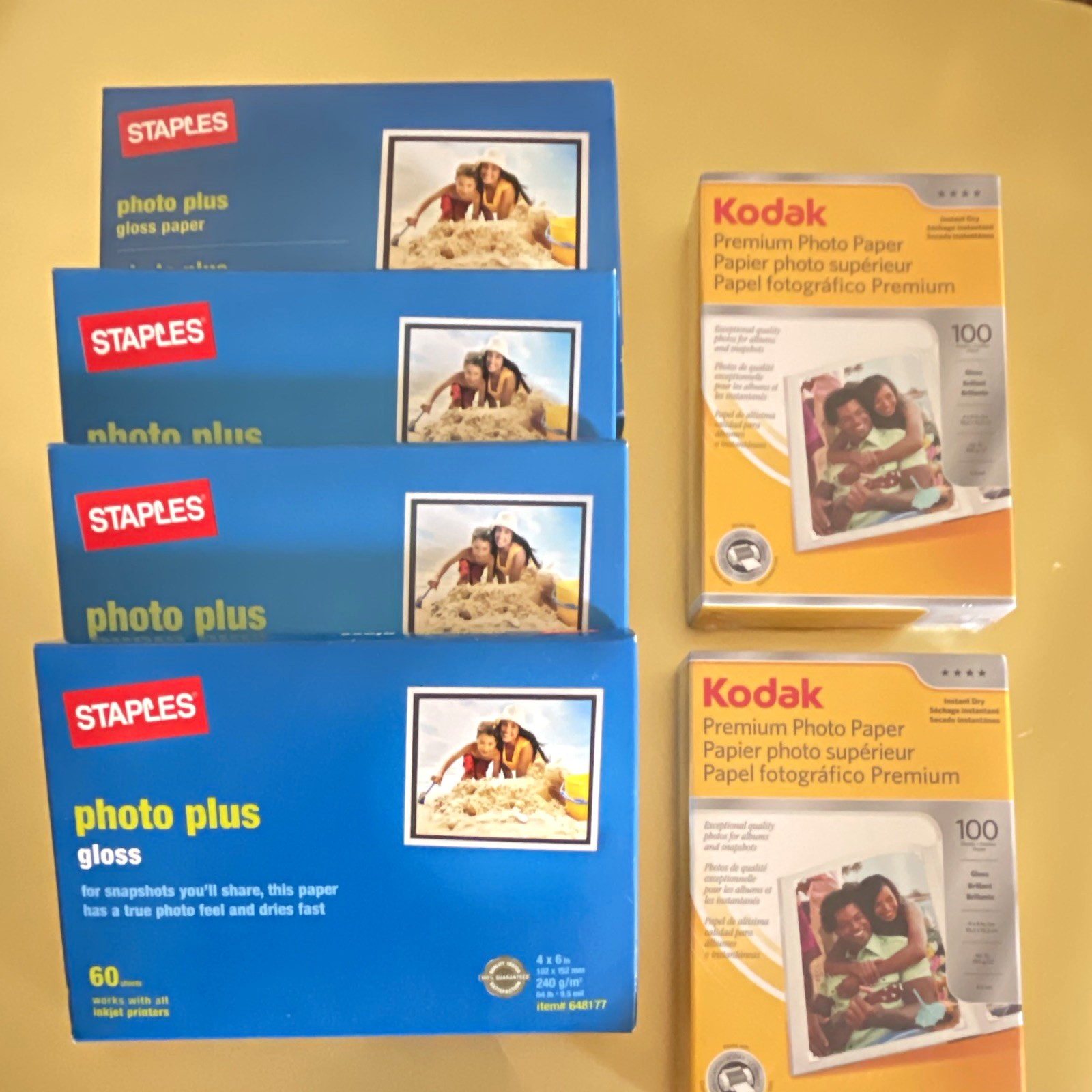Kodak premium Photo Paper & Staples 4x6 240 g/m² White 400 Sheets
