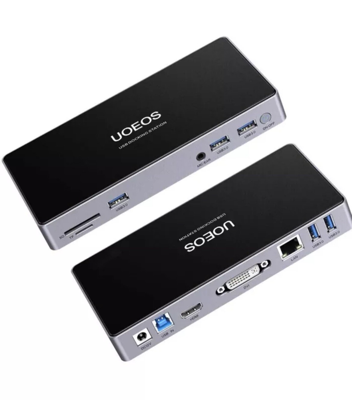 Universal USB Laptop Docking Station with DisplayLink