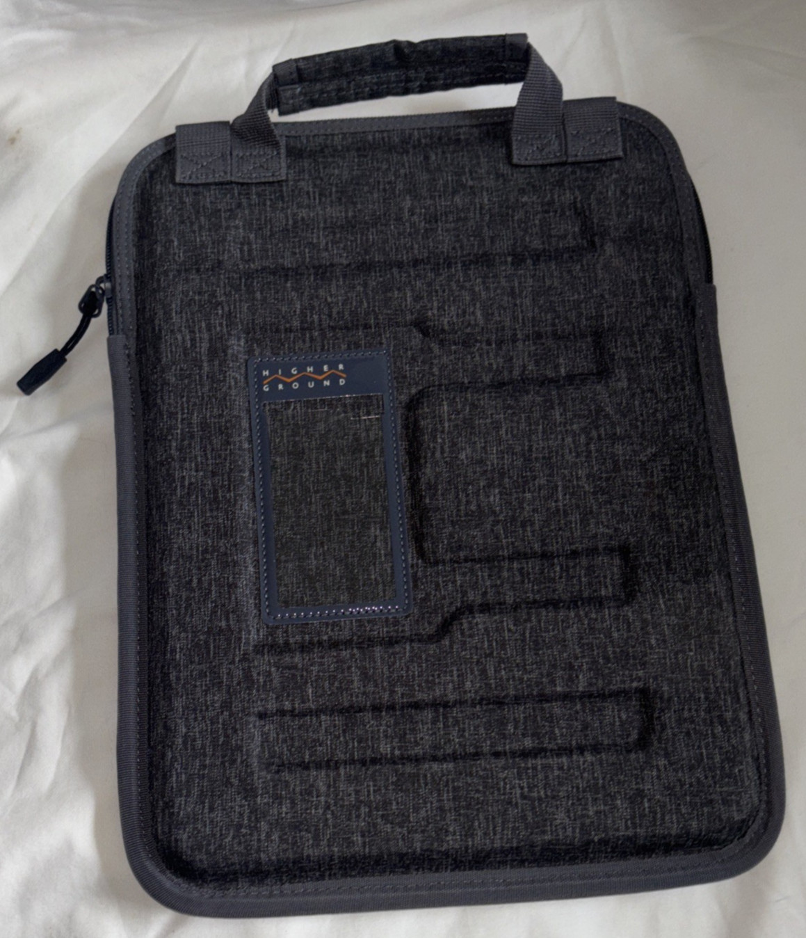 Higher Ground Capsule Armored Laptop Tablet Sleeve Case Grey/Orange 13"x10"x1"