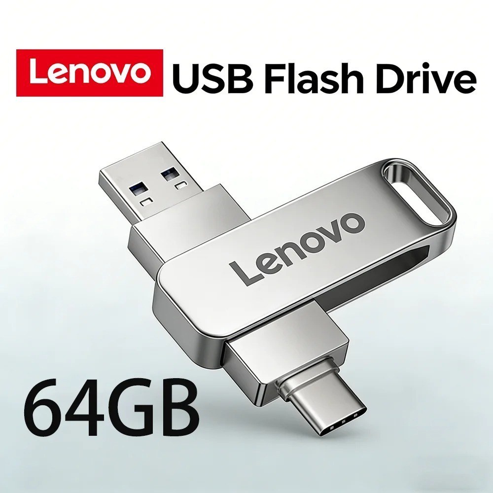 Lenovo 512GB USB Flash Drive Type-C Dual Interface Metal High Speed U Disk