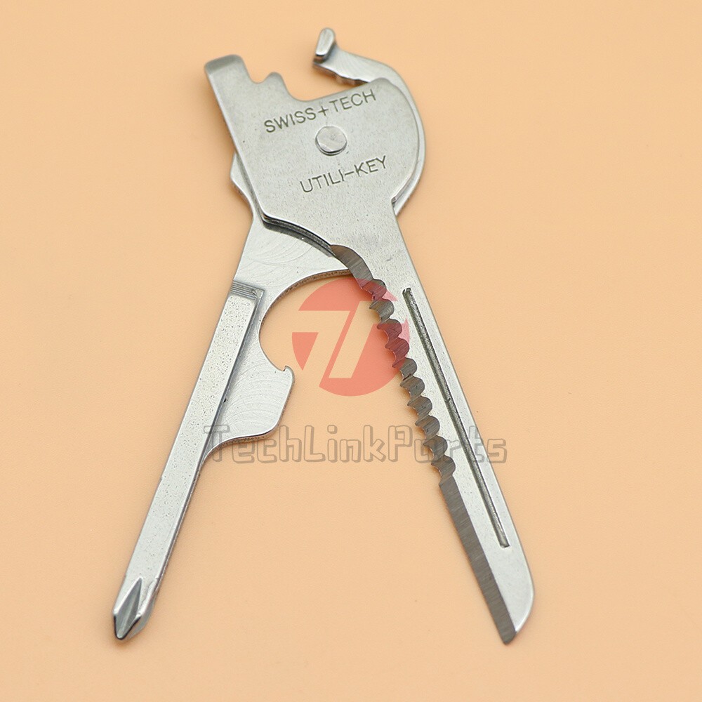 NEW1PCS 6 in 1 Utile-Key Mini Screwdriver Key Ring Chain Pocket Knife Multi-T