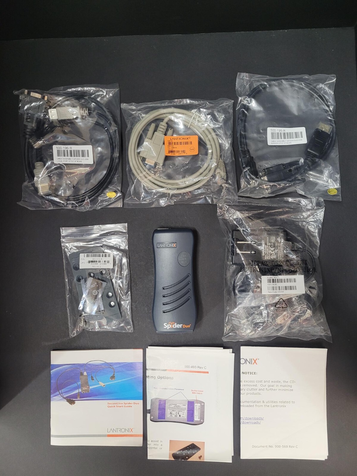 Lantronix SecureLinx SpiderDuo Compact Remote-KVM, Model #SLSLP400USB-01