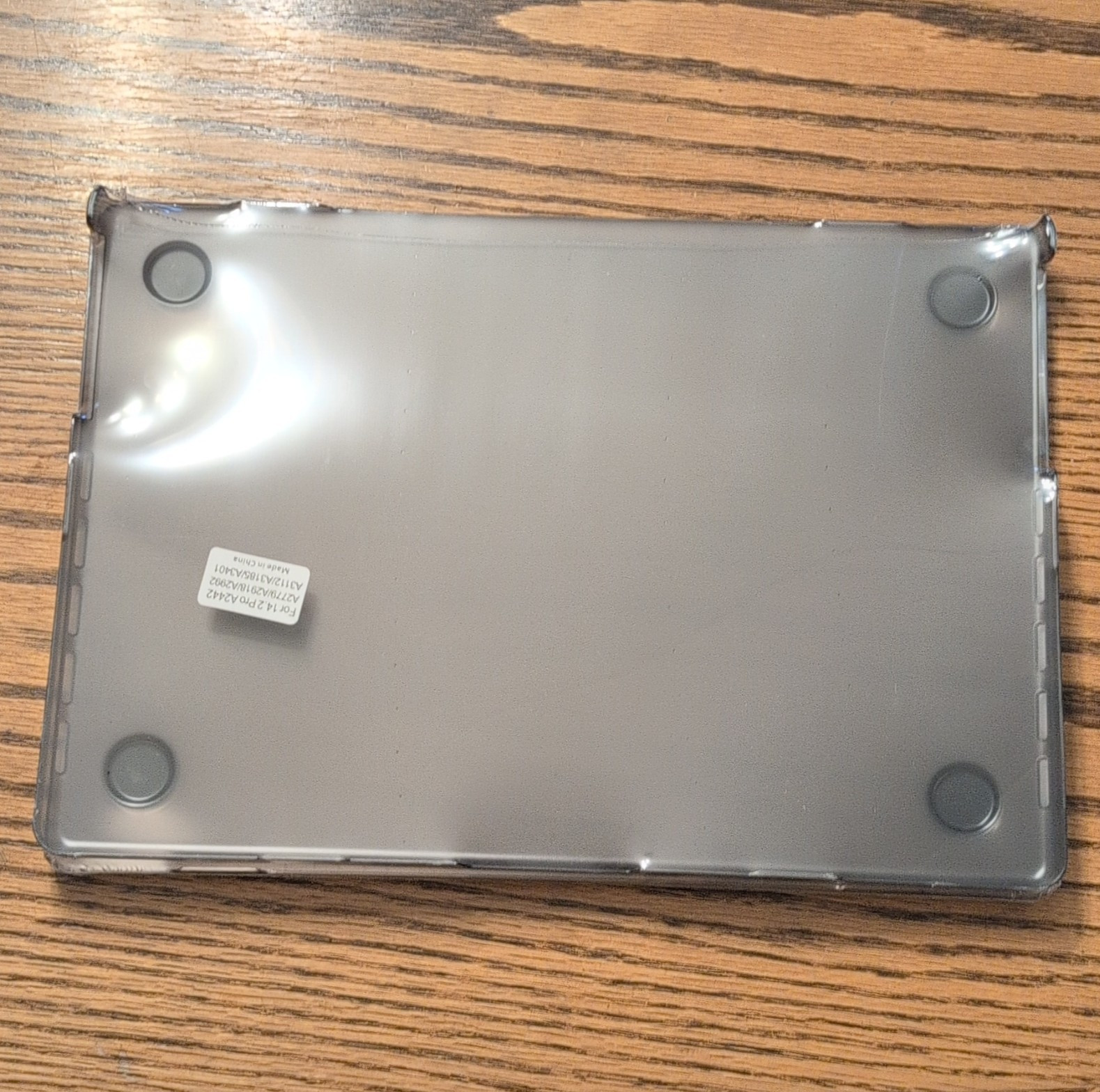 Hard Shell Rigid Plastic Case for Apple MacBook Pro 14.2in Smoke Gray A2442