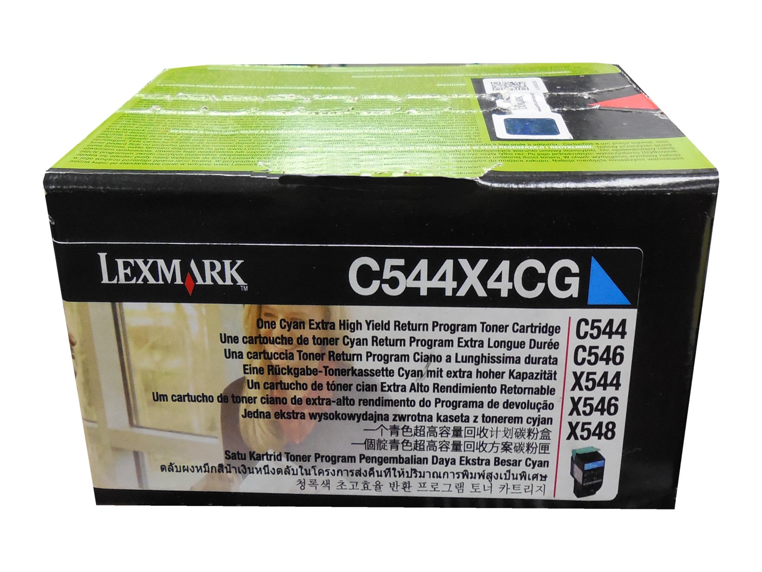 Lexmark C544X4CG Cyan Extra High Yield Toner Cartridge 4k Genuine OEM Original
