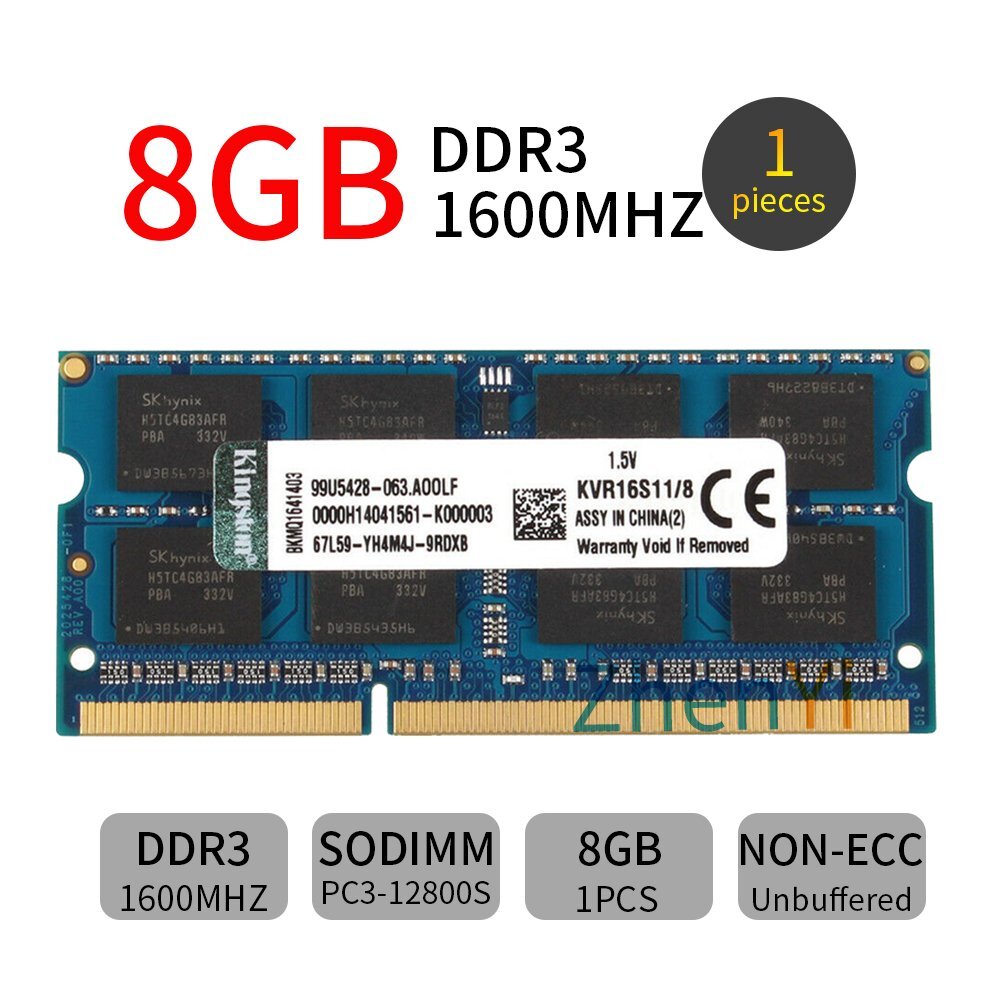 Laptop RAM For Kingston 32GB 16GB 8GB PC3-12800S DDR3 1600MHz KVR16S11/8 New Lot