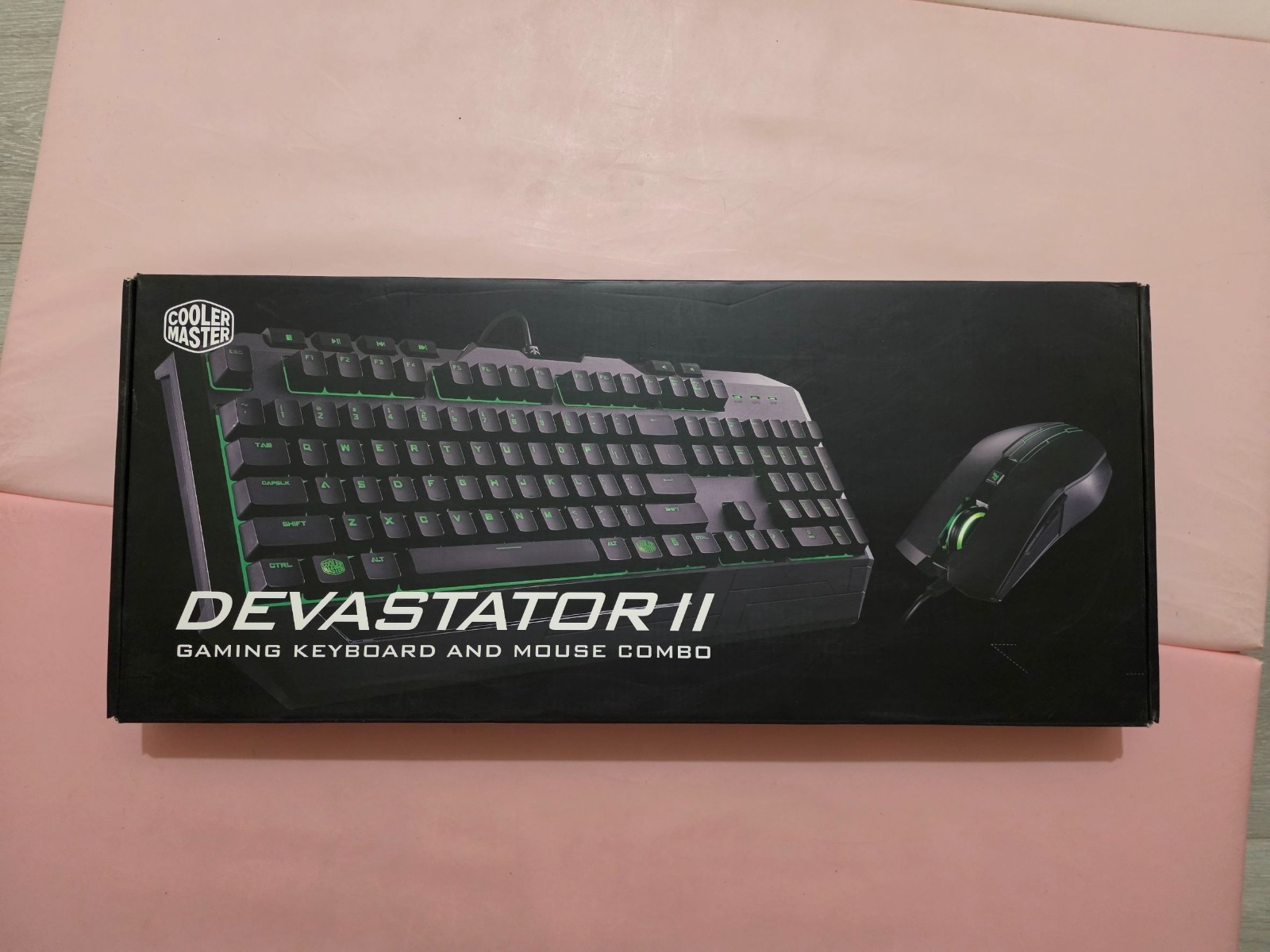 * Sealed & New* Cooler Master Devastator 2 Gaming GREEN LED Keyboard & Mouse