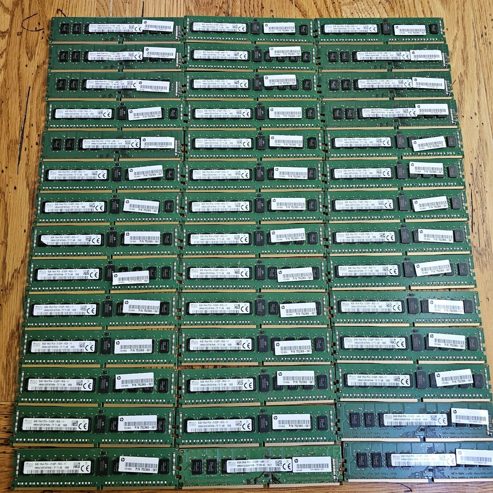 Lot of 42- SK Hynix 1Rx4 PC4-2133P computer Ram