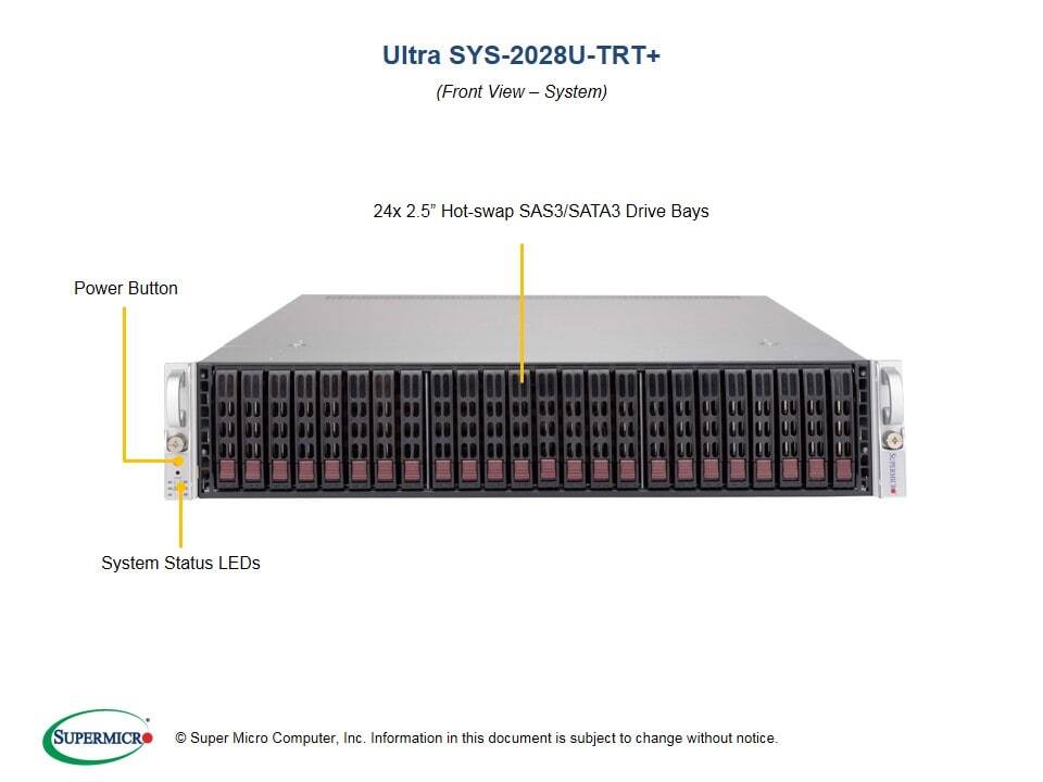 Supermicro SYS-2028U-E1CNR4T+ Barebones Server X10DRU-i+ NEW IN STOCK 5 Yr Wty