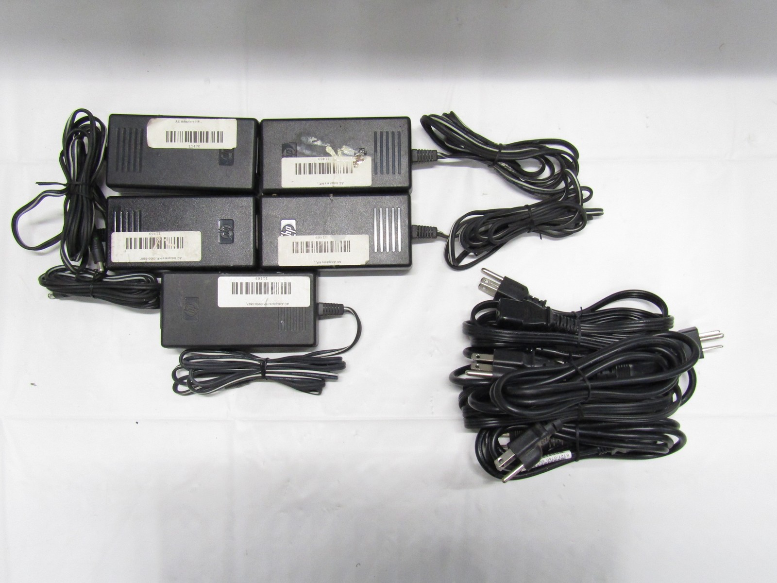 Lot of 5 Genuine HP 0950-3807 & ADP-45TB 40W 18V 2.23A Barrel Printer Adapter