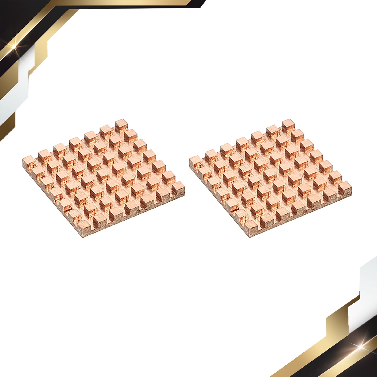 2 x Heatsink Kit Pure Copper 30x30x3mm for IC MOS with Thermal Pads