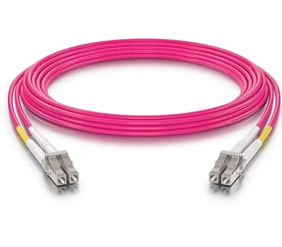 1‑10M LC UPC‑LC UPC Duplex OM4 50/125 Fiber Patch Cord LSZH 40G/100G LAN