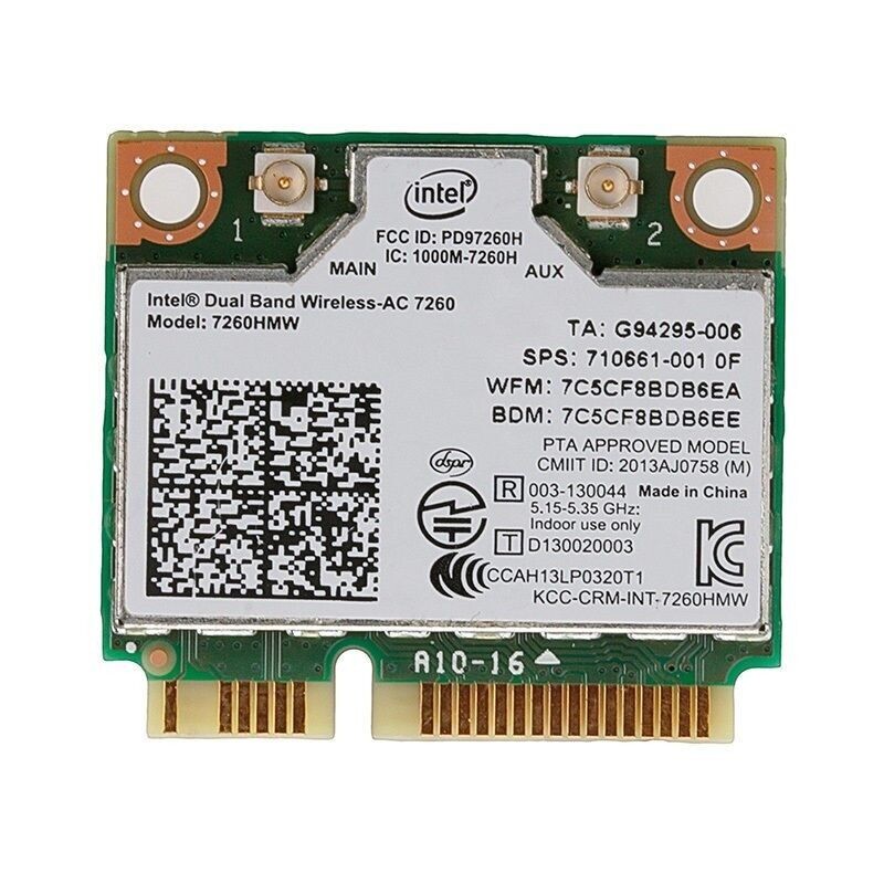 HP EliteBook 840 ZBOOK 14 15 17 Intel 7260 AC 876M 710661-001 Wireless Wlan card