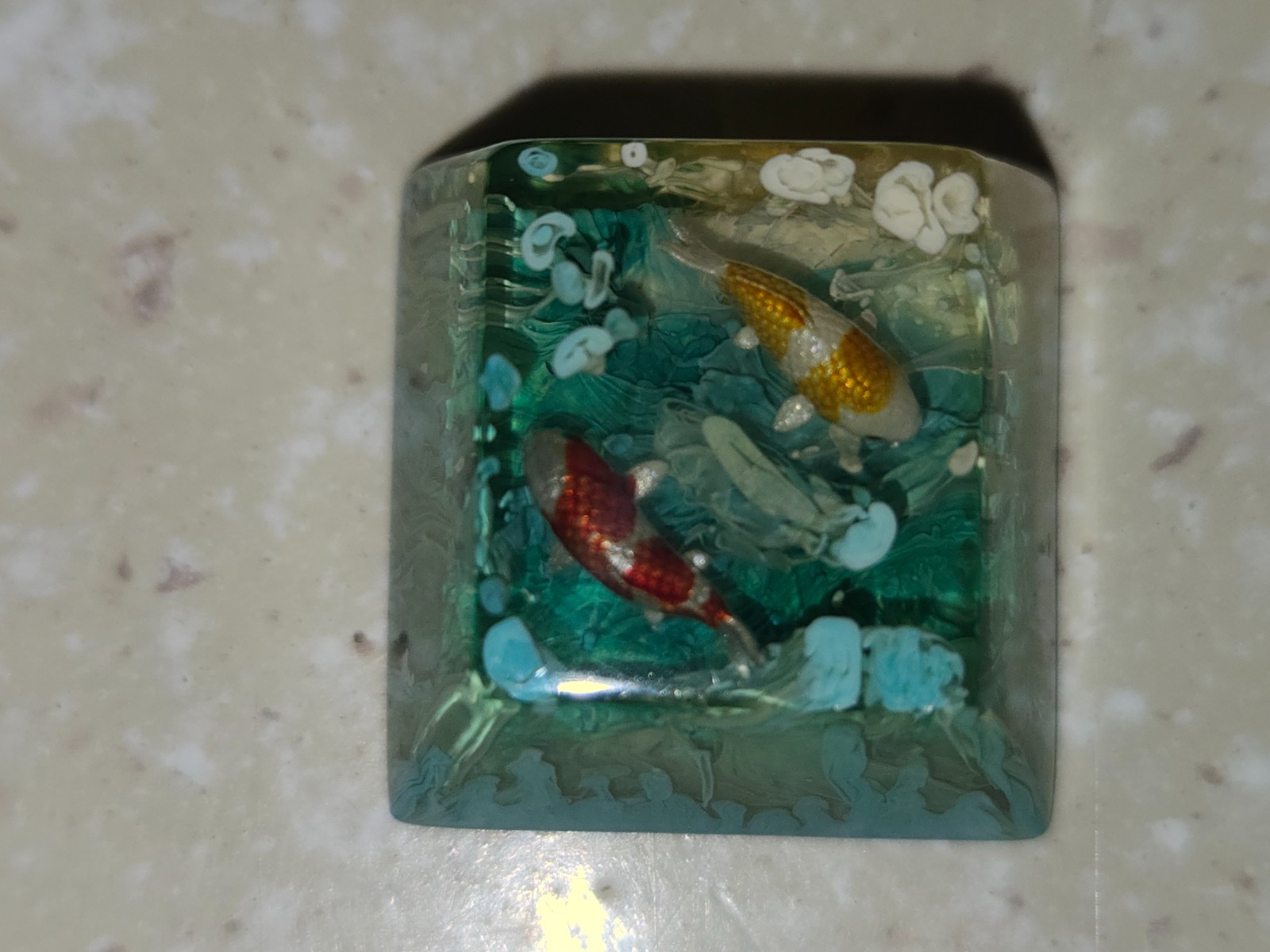 Jelly Key Zen Pond 3 artisan keycap 1u Doitsu Arctic (Cherry R4)