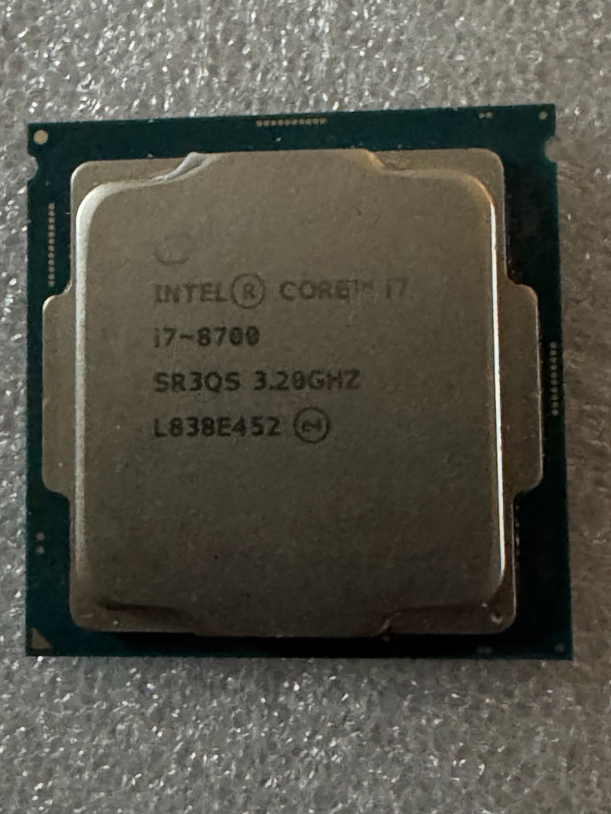 LOT OF 6 Intel Core i7-8700 Processor (3.2 GHz, 6 Cores, LGA 1151) - SR3QS