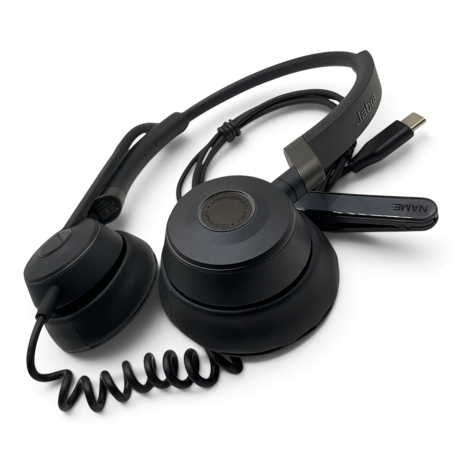 Jabra Engage 50 USB-C Stereo Headset Wired On-Ear 3-Mic Noise Canceling Pristine