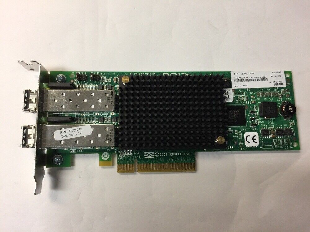 - Lenovo EMULEX 8GB DUAL CHANNEL PCIE X4 FIBRE 00JY848 