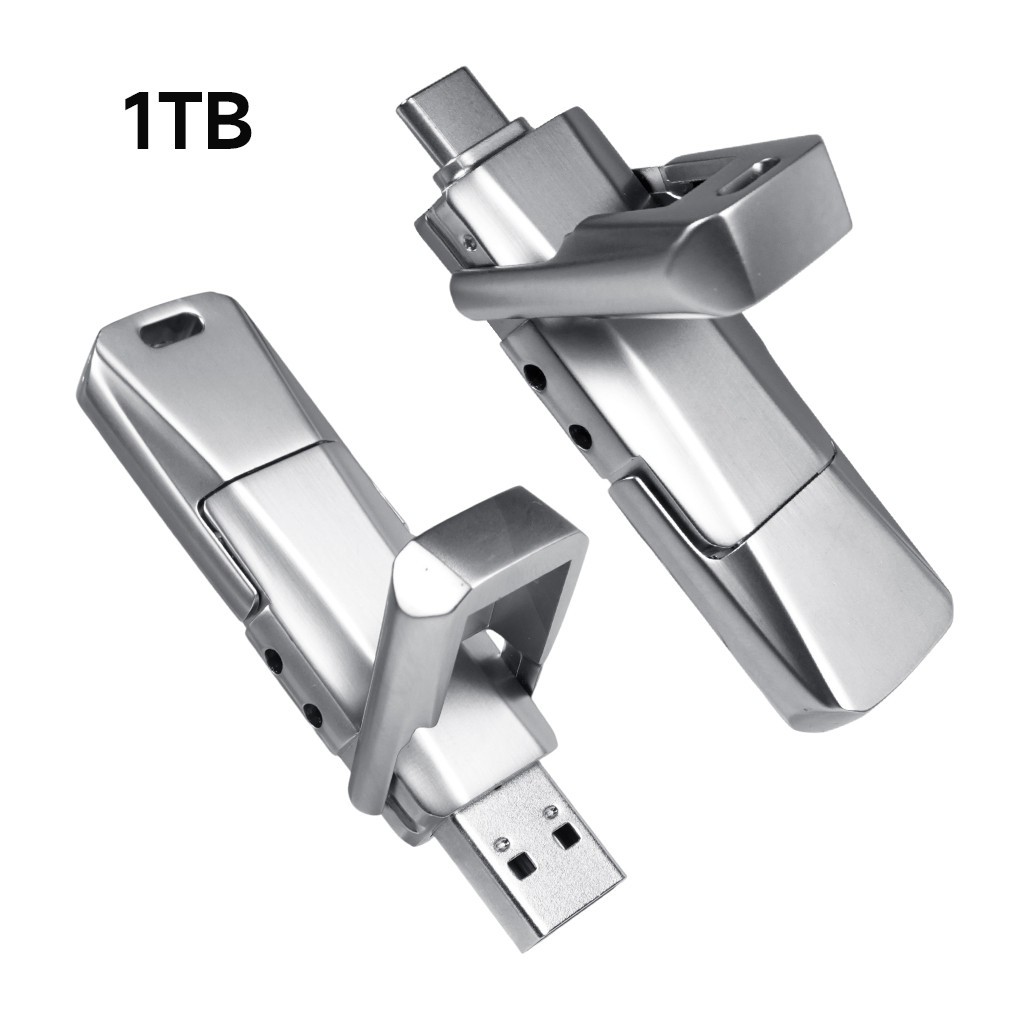 1TB Solid State USB Flash Drive Up to 550MB/s USB C & USB 3.2 Gen 2 Dual Drive
