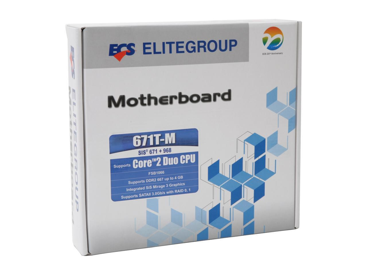 ECS 671T-M V1.0 Socket 775 SIS 671 mATX Motherboard