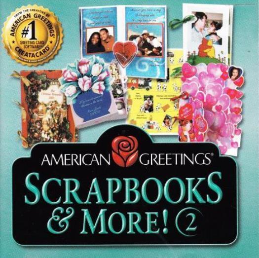 American Greetings Scrapbooks & More 2 PC CD create photo memories projects