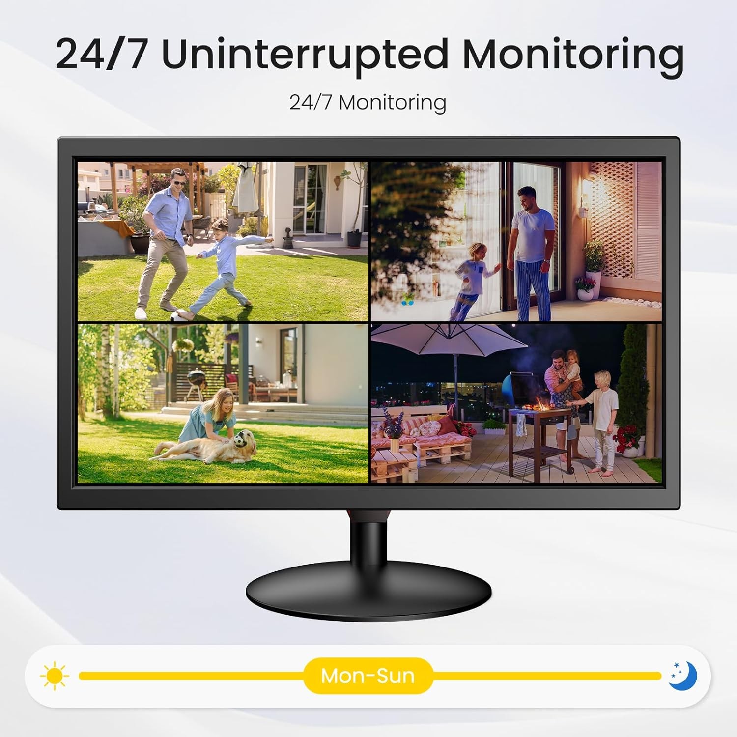 22 inch 1920x1080 CCTV Security/Computer Monitor HDMI VGA AV BNC USB Audio Video