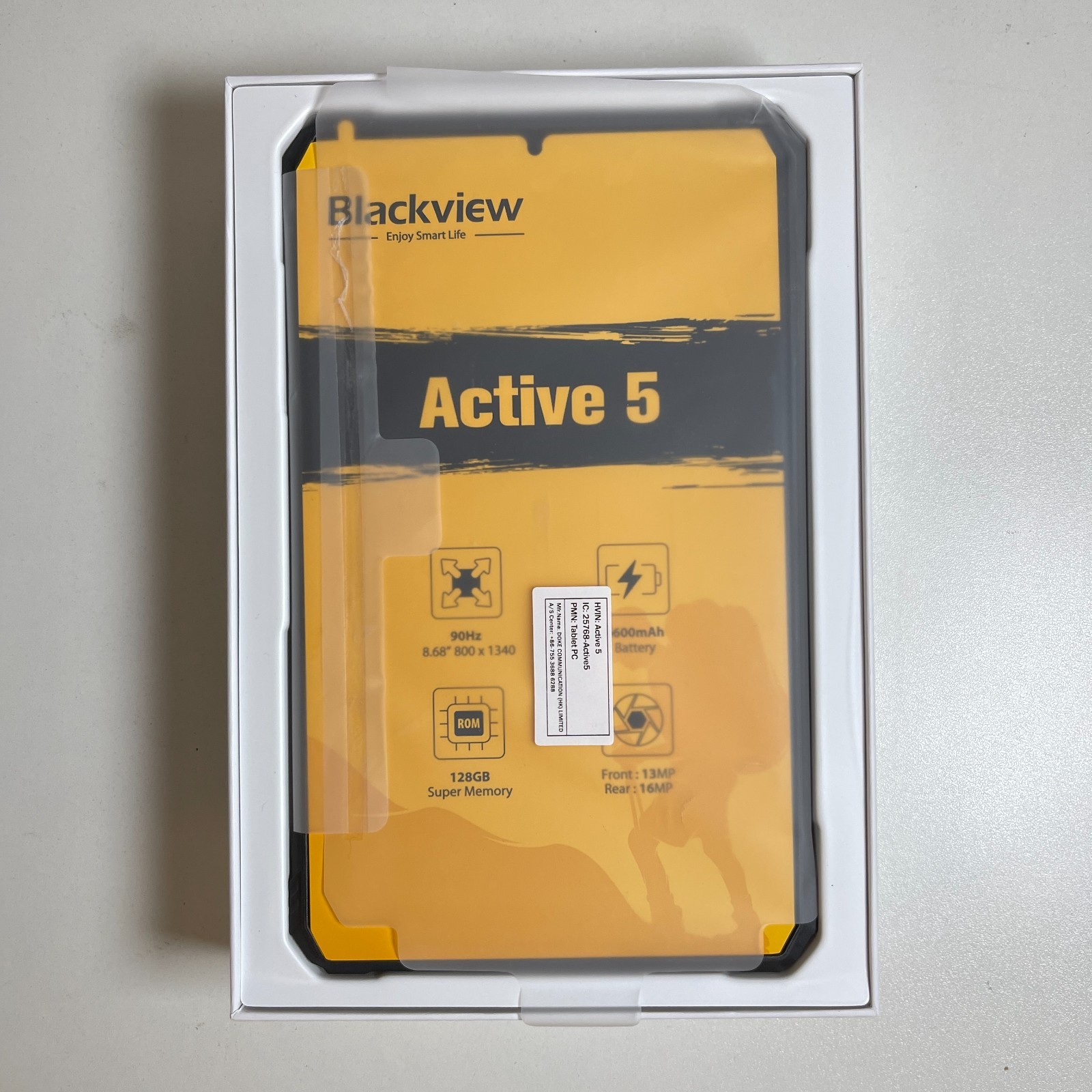 4G Blackview Active 5 Rugged Tablet Android 15 Smartphone Waterproof - New OB