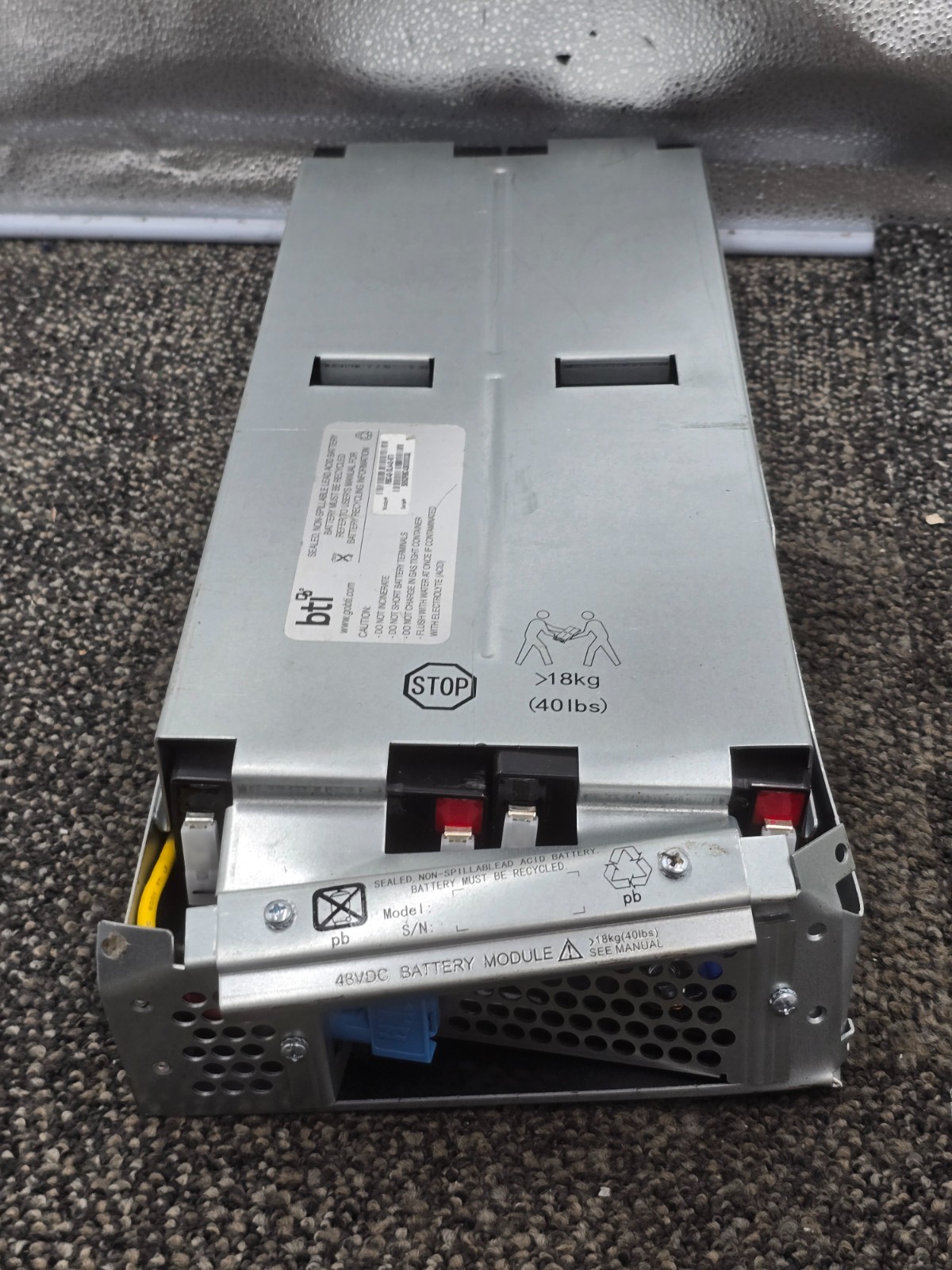 BTI RBC43-SLA43-BTI Replacement UPS Battery For APC, Non-Spillable Lead Acid