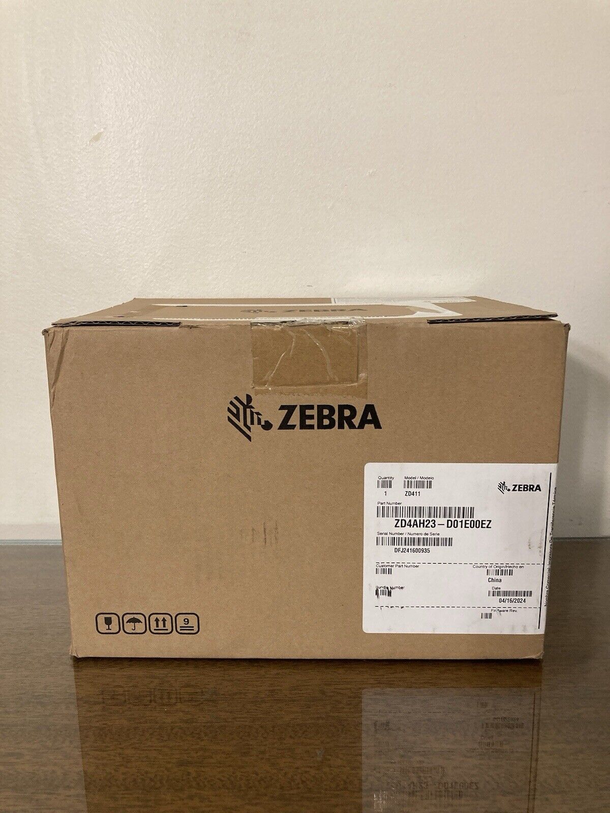 Zebra ZD411 Direct Thermal Ethernet Healthcare 300 dpi ZD4AH23 - White