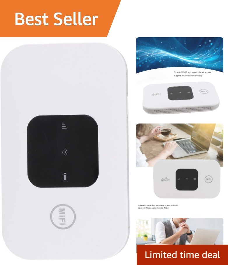 Unlocked 4G LTE Mobile WiFi Router with SIM Card Slot for Global Travel Not f...