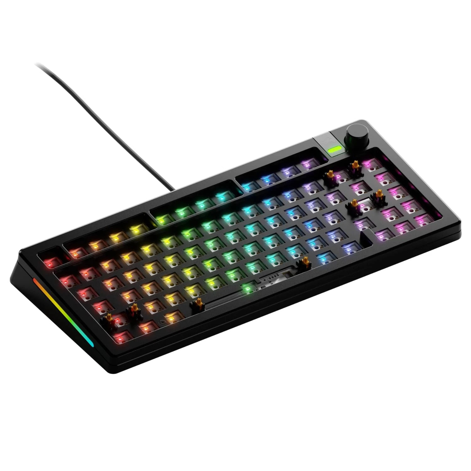 Glorious Gaming - GMMK 3 PRO Barebones Custom Keyboard Kit w/Knob, (Black)  New
