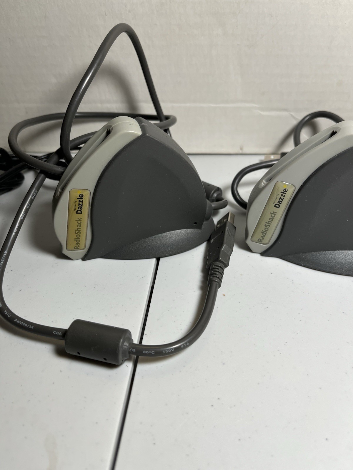 Two Radio Shack Dazzle Hi Speed USB Memory Card Readers Writer Cat. no. 16-3853