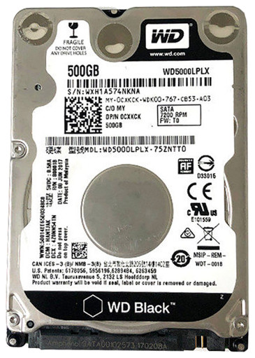 Western Digital WD5000LPLX 500GB SATA HDD Tested Sanitized