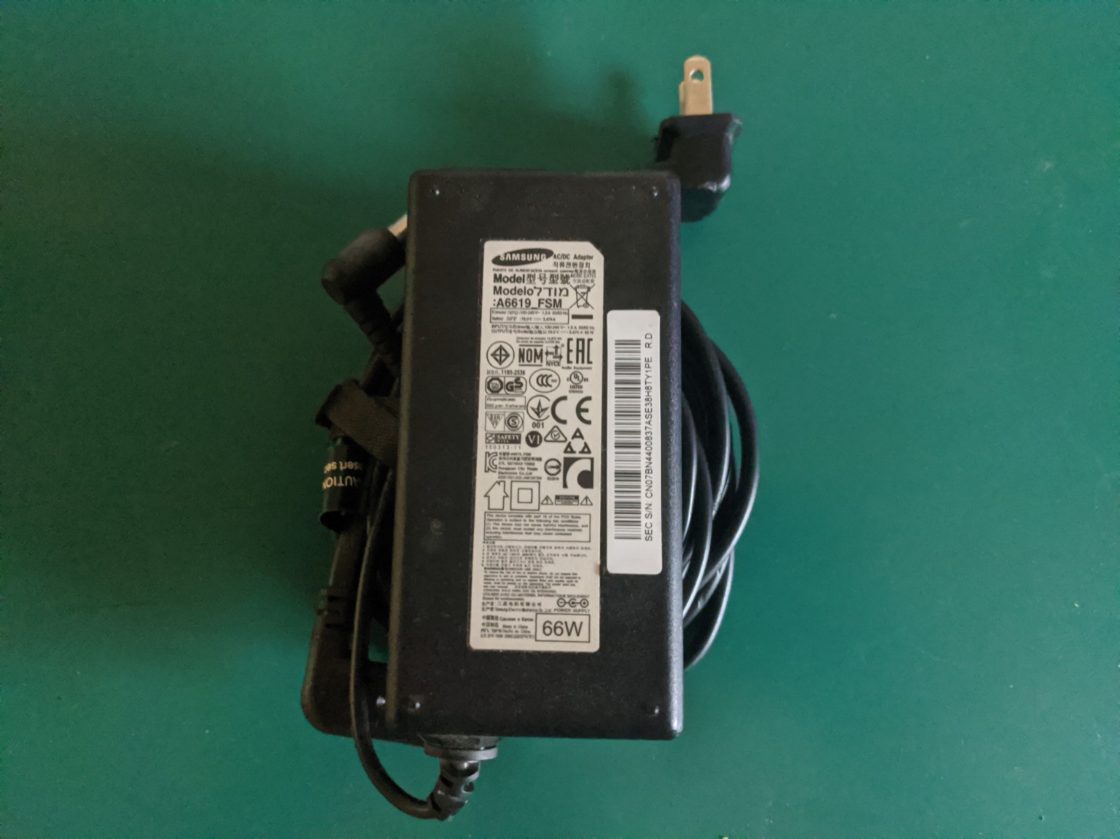 Genuine Samsung TV AC Adapter Power Supply A6619_FSM BN44-00837A 19V 3.474A 66W