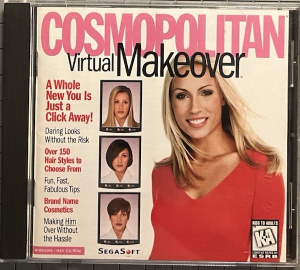 Cosmopolitan Virtual Makeover (PC, SegaSoft) – Jewel Case – Disc + Booklet