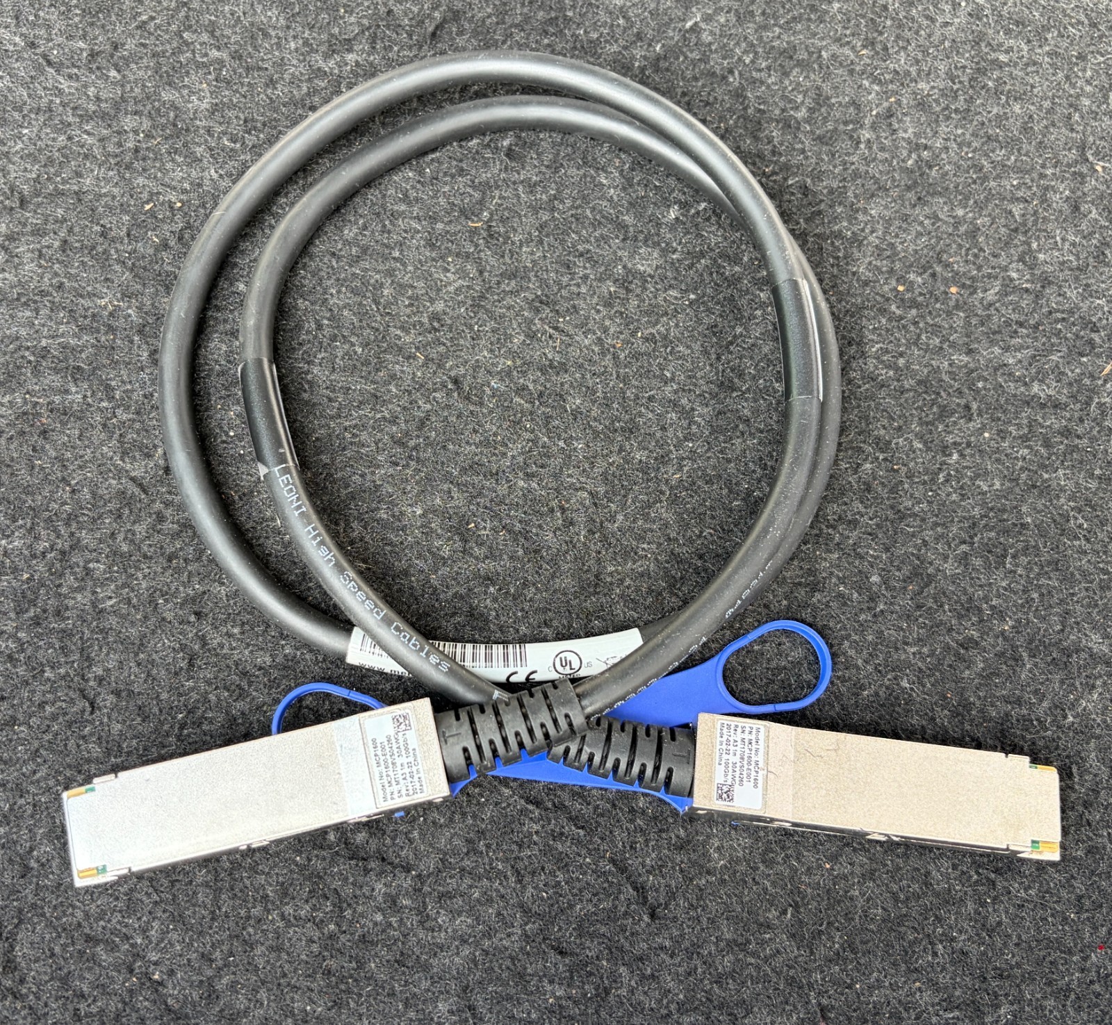 Mellanox MCP1600-E001E30 1m 100gb/s Qsfp28 Passive Copper Cable