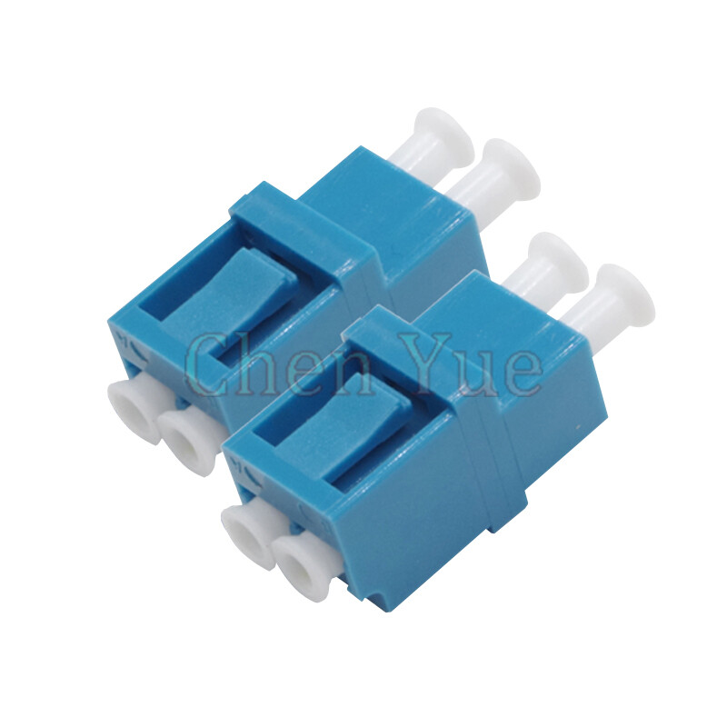 50pcs Fiber LC UPC SM Duplex Ordinary Adapter Optical Fiber Connector Flange