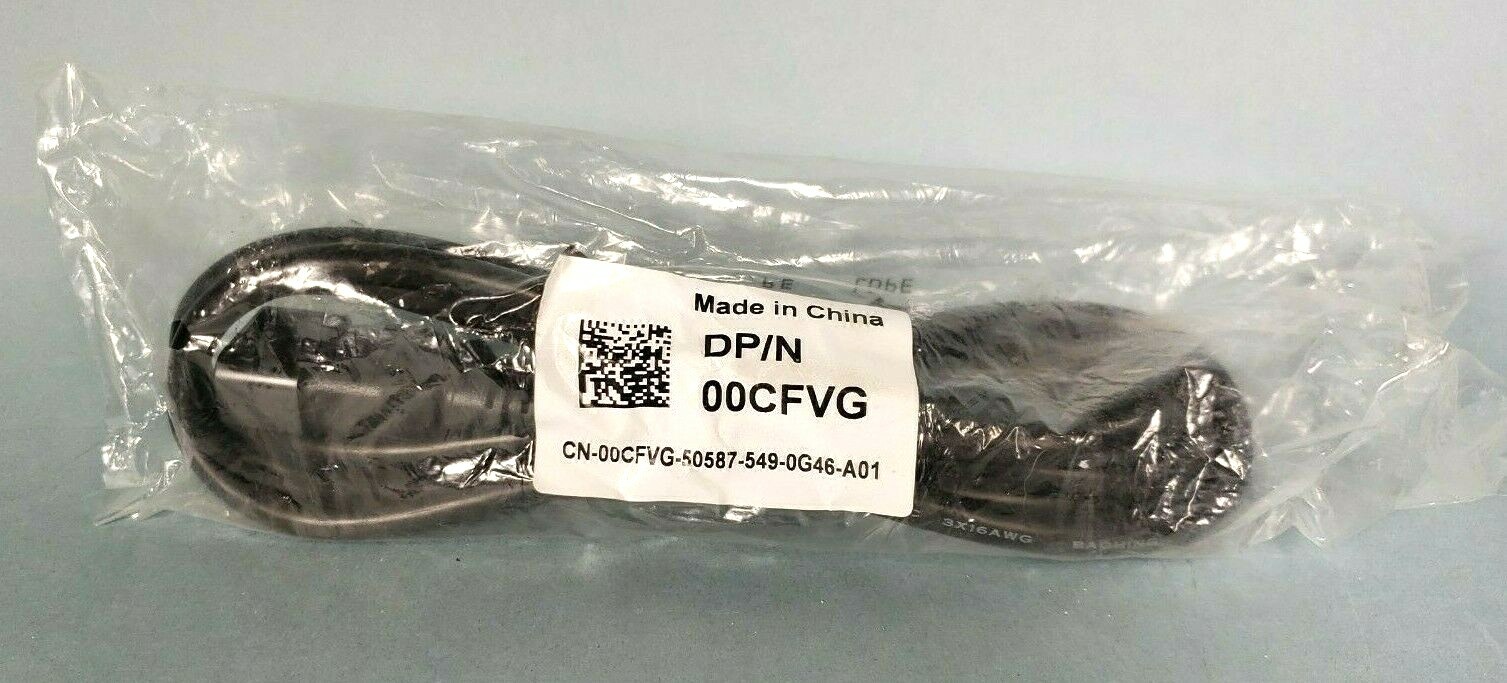 QTY 3 - New 0CFVG 0275FK 2M 6' 16AWG-3C PDU Power Cables, C13 to C14 straight