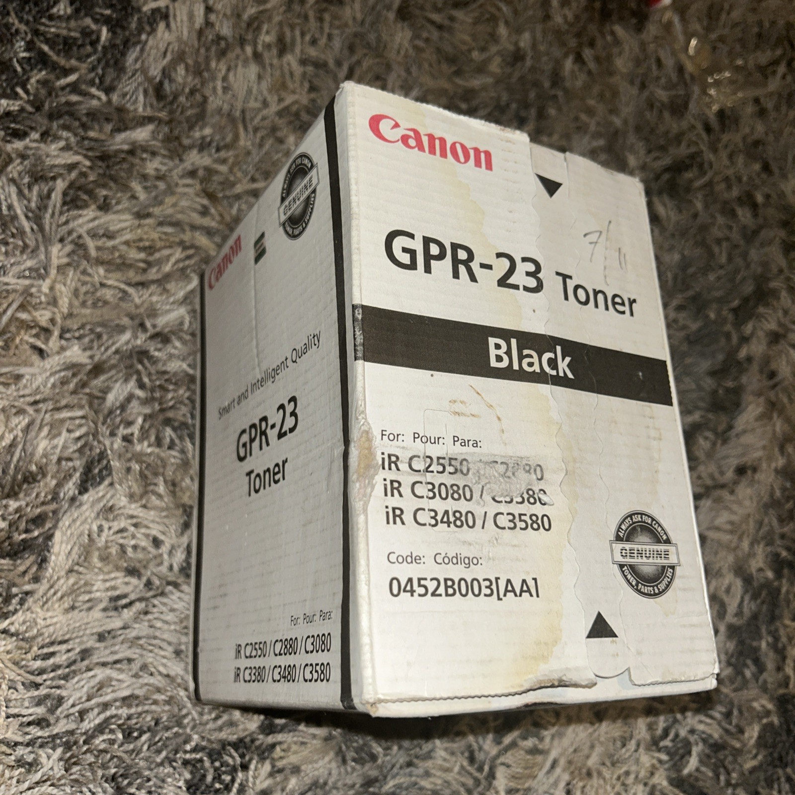 Genuine Canon GPR23 (0452B003) Black Toner Cartridge - NEW SEALED