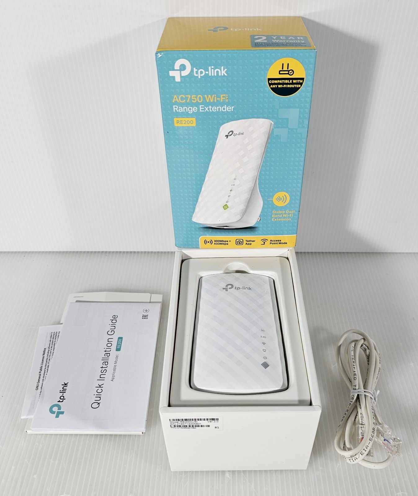 TP-Link RE200 AC750 Wireless Dual Band WiFi Range Extender