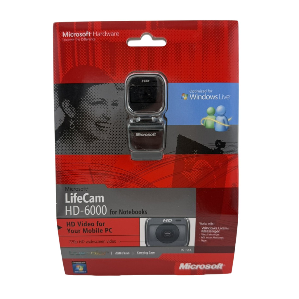 Microsoft NEW LifeCam HD-6000 720p HD Video Webcam Laptop Mobile PC Notebook
