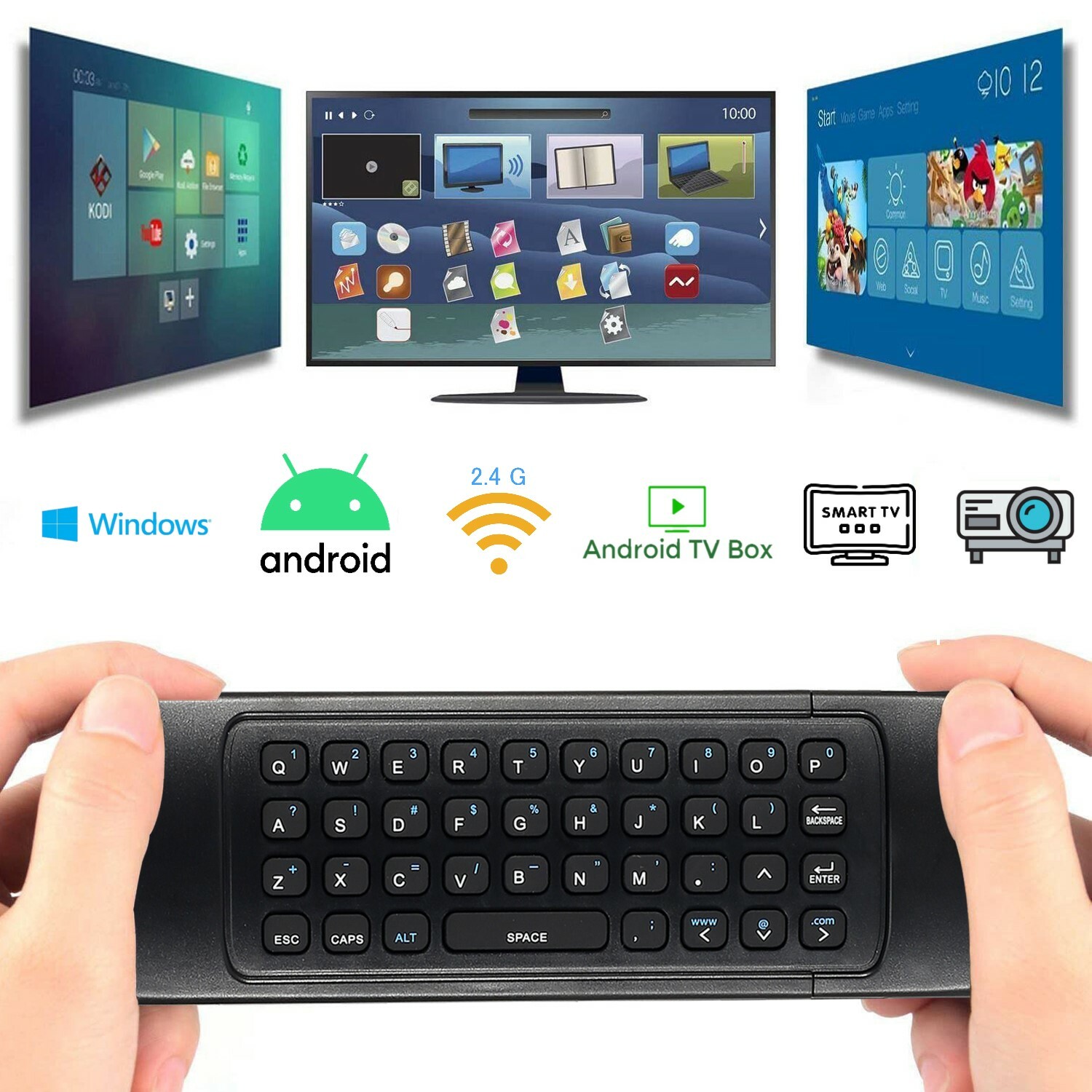 MX3 2.4GHz Wireless Keyboard Air Mouse Remote for Android Smart TV Box Mini PC  