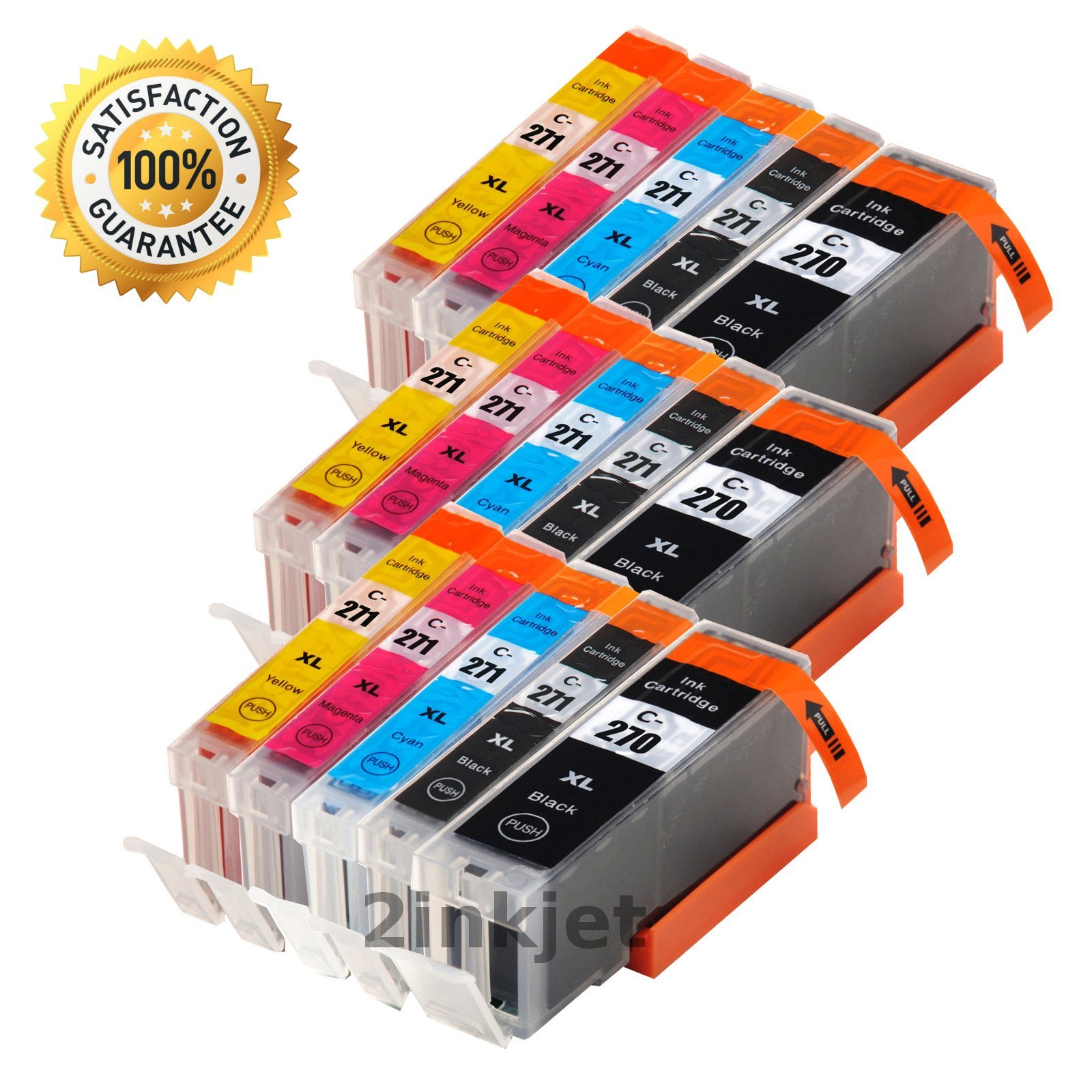 15 PK PGI-270 XL CLI-271 XL Ink Cartridges for Canon PIXMA MG5720 MG5722 MG6821