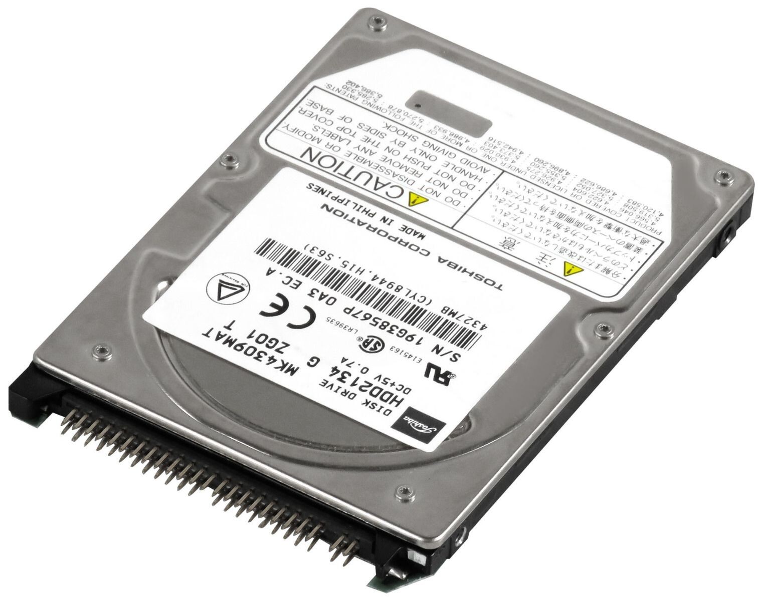 HARD DRIVE TOSHIBA MK4309MAT 4.3GB 4.2K ATA 2.5''